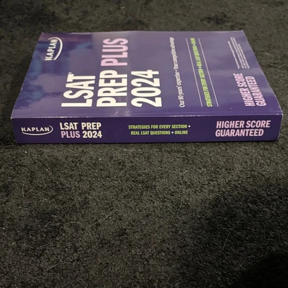 Kaplan LSAT Prep Plus 2024 in Purple - Picture 2 of 3